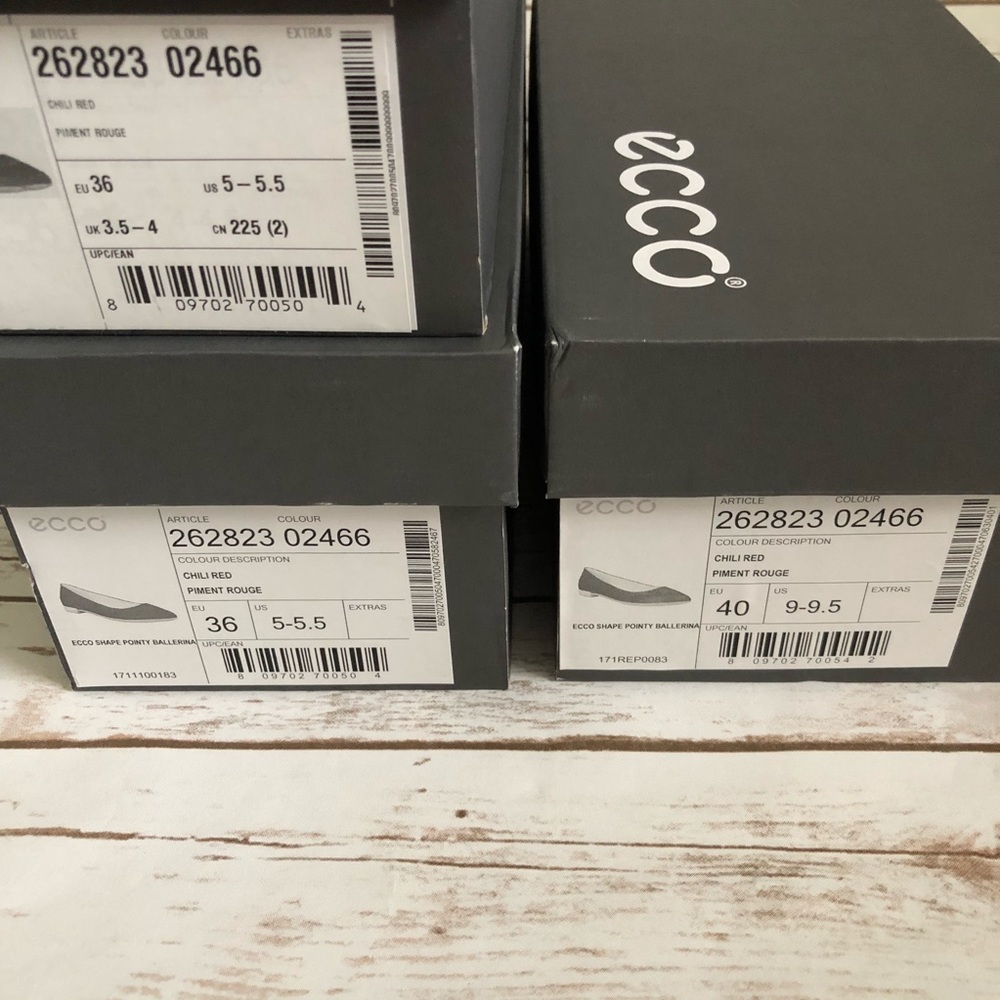 NIB Ecco pointy ballerina flat - Picture 7 of 8